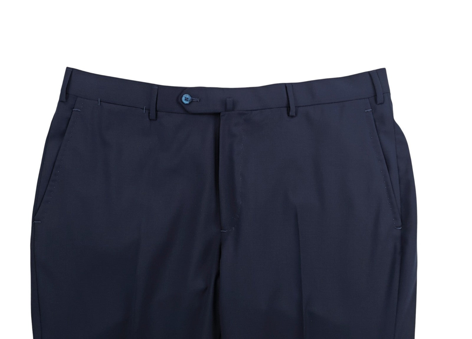 $6500 ISAIA NAPOLI "Comfort" Blue Navy Hand-Sewn Suit Wool 46 US / 56 EU 7R