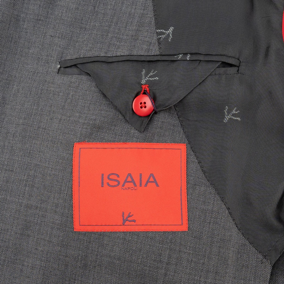 $6600 ISAIA NAPOLI "Capri" Gray Suit Fine Wool 4 Season 46 US / 56 EU 7R