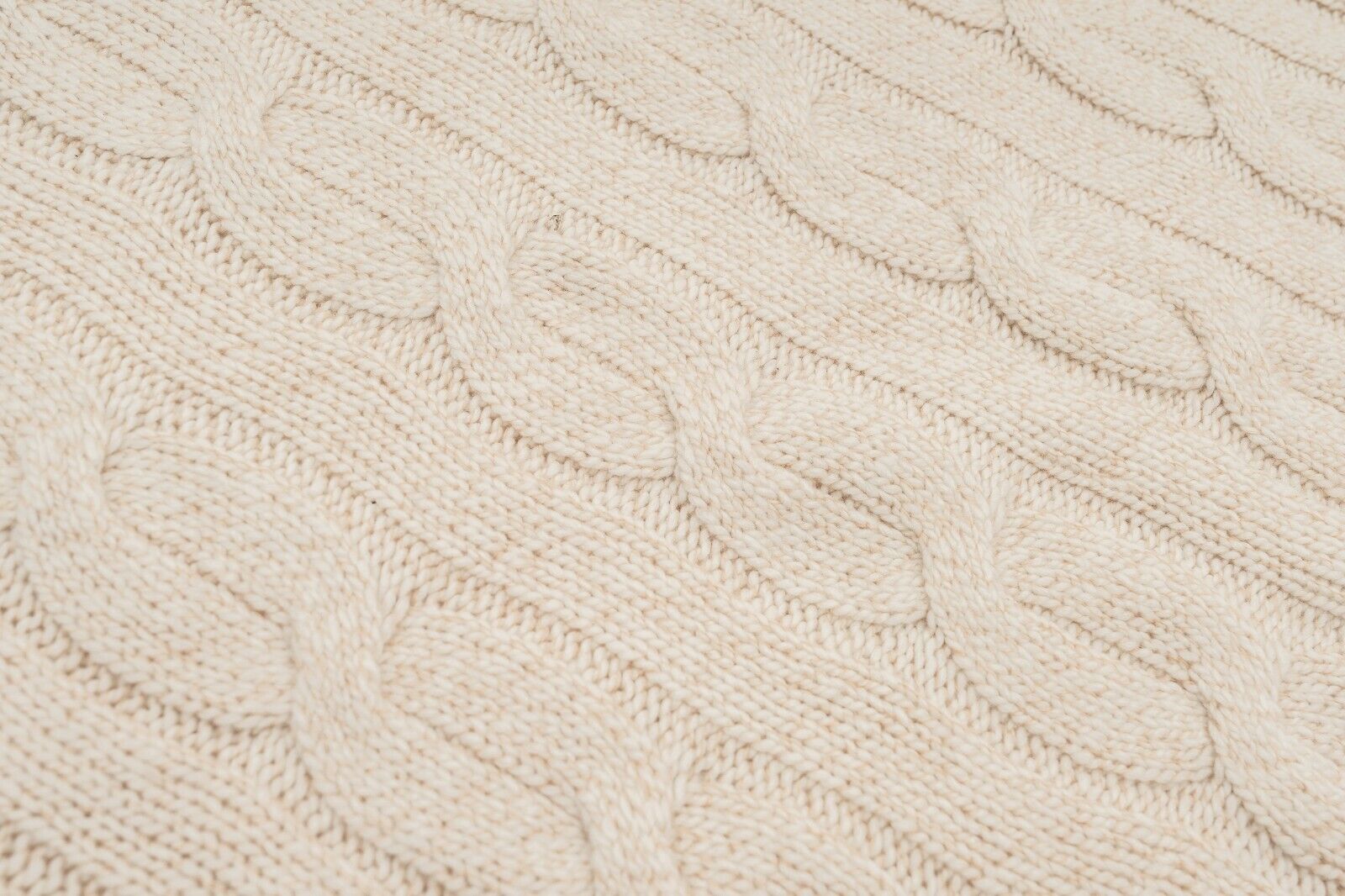 $2190 FEDELI "Malfilè" Ivory Sweater 100% Cashmere Cable Knit 46 US / 56 EU