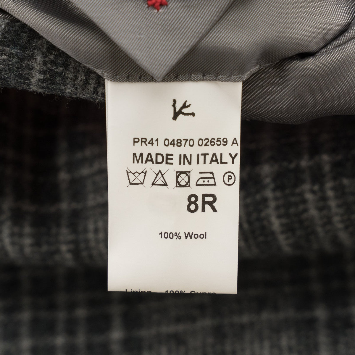 $6500 ISAIA NAPOLI "Marechiaro" Gray Suit Hand-Sewn Glen Plaid Flannel Wool