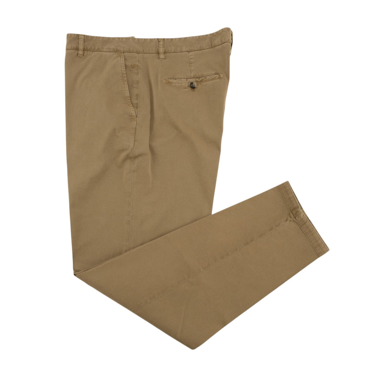 720$ ISAIA NAPOLI Dark Beige Chino Pant Cotton Regular Fit 38 US / 54 EU