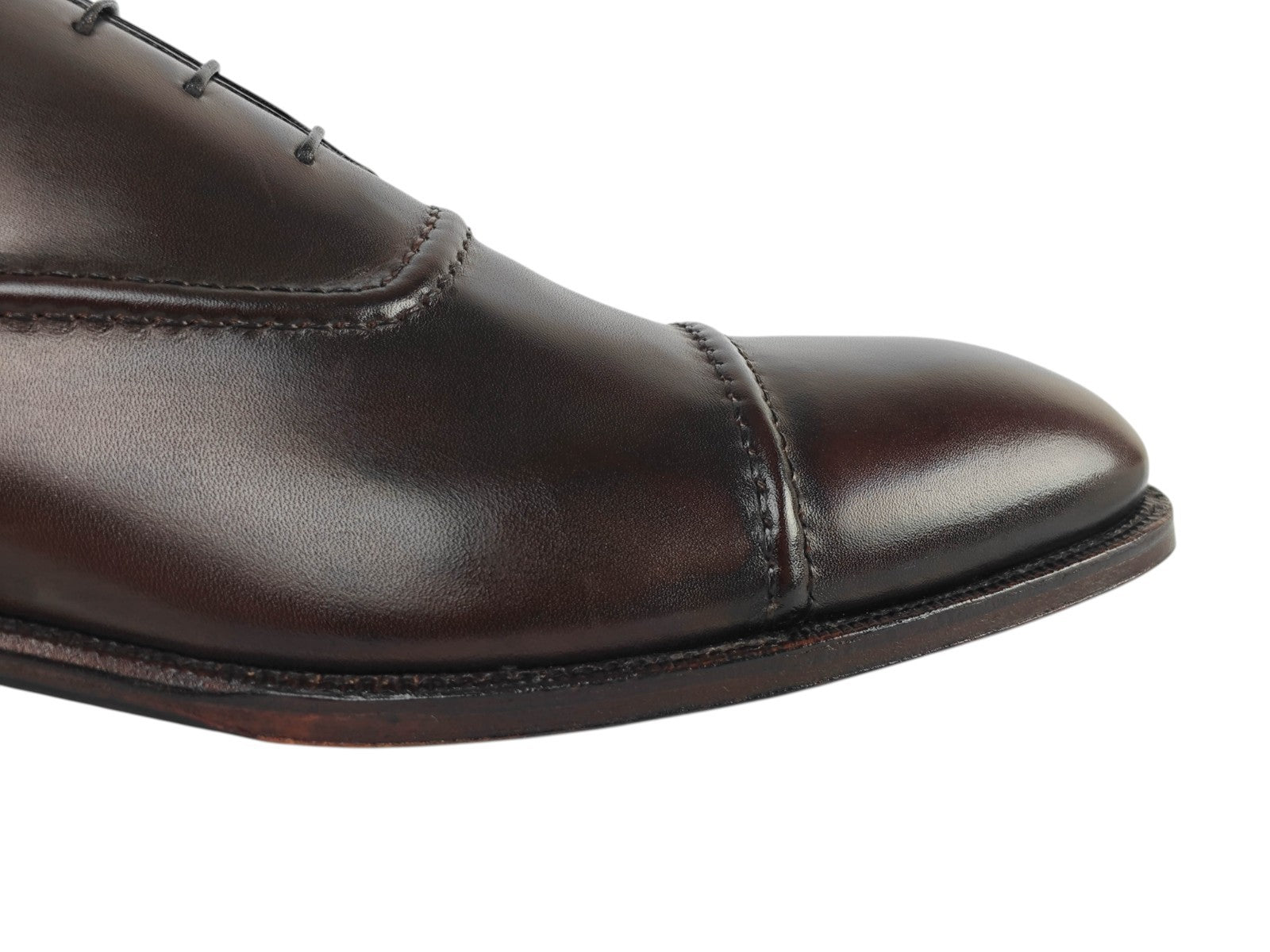1300$ TESTONI "Piuma" Sant'Eulalia Oxford Shoes Calf Brown 10 UK 11 US 44 IT