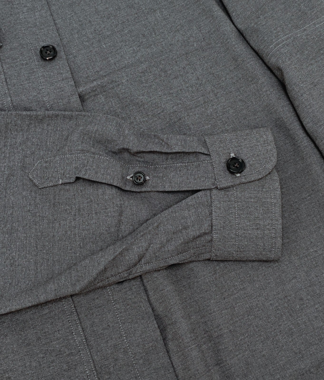 $1550 ISAIA NAPOLI Gray Hand-Sewn Overshirt Jacket Comfort Wool Size L