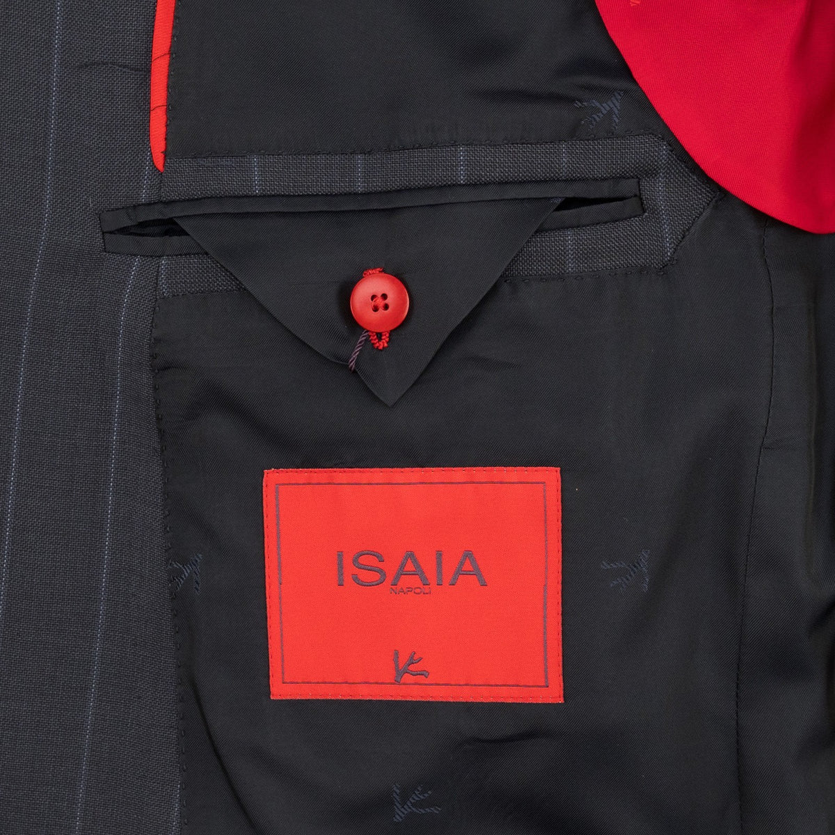 $6850 ISAIA NAPOLI "Gregorio" Dark Blue Suit Hand-Sewn Fine Wool Pinstripe