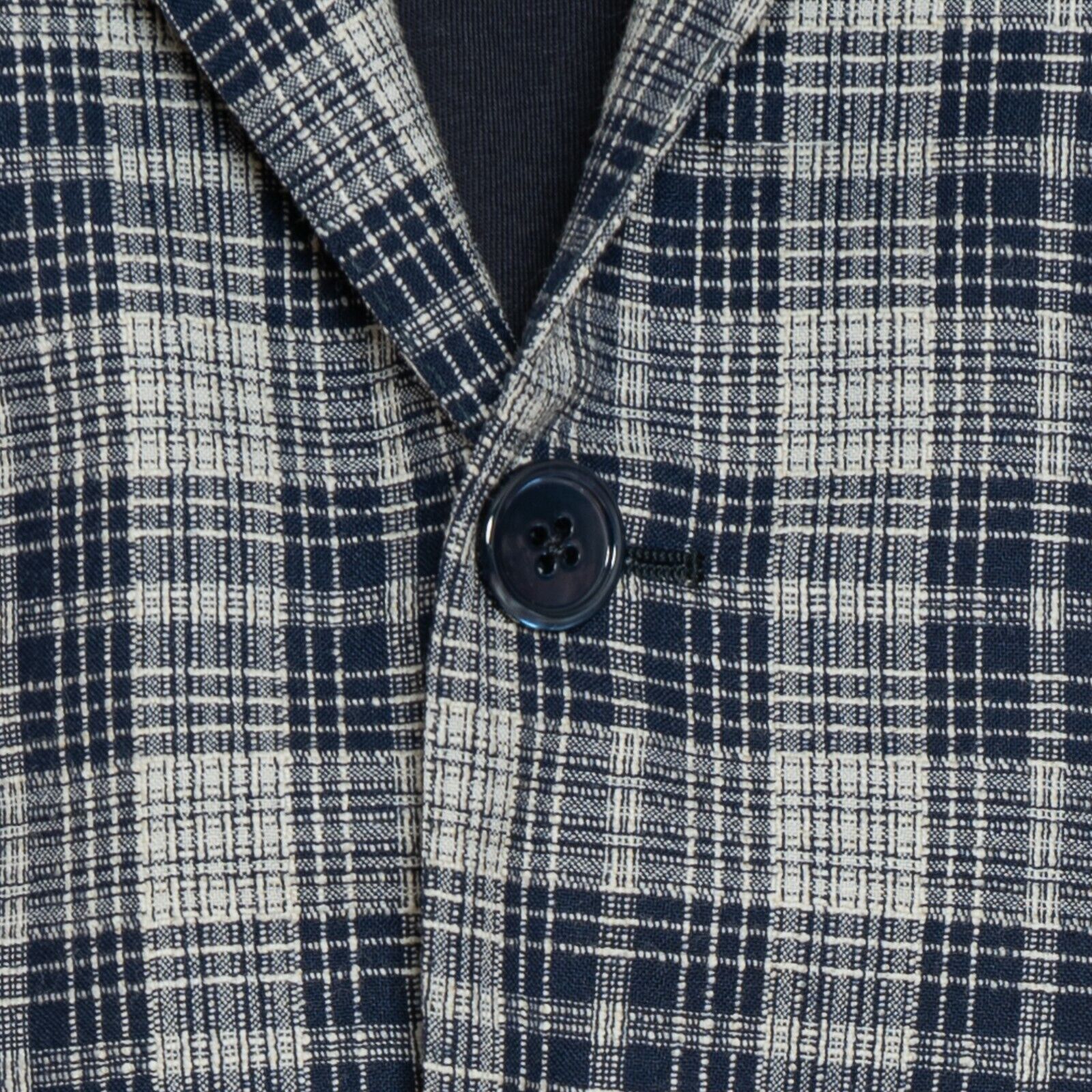 2240$ BELVEST Blue / Gray Sartorial Jacket Blazer Wool / Silk Checks Drop 8 Slim