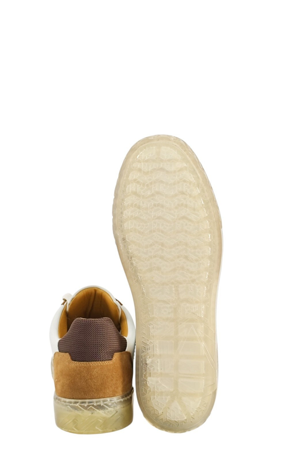 850$ TESTONI "Ravenna" Sneaker Calf + Suede Interlock 8 UK / 9 US / 42 IT