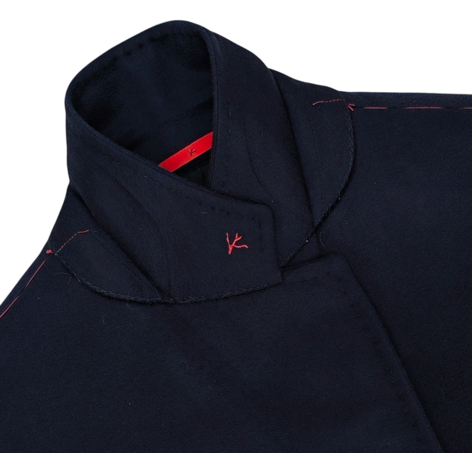 8100$ ISAIA NAPOLI Blue Navy Ross Overcoat Coat 100% Cashmere
