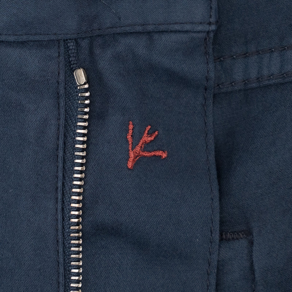 925$ ISAIA NAPOLI "Chiaia" Blue Chino Sport Pant Cotton Cashmere - Leather Tag