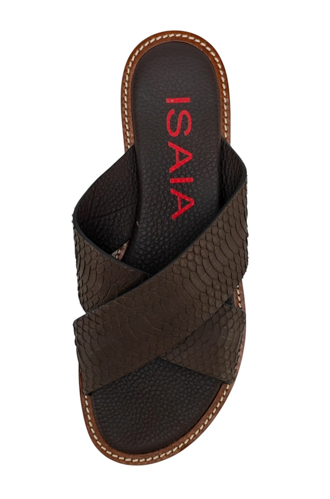 1200$ ISAIA NAPOLI Sandal Shoes Python Leather Handmade 9 UK - 10 US - 43 IT