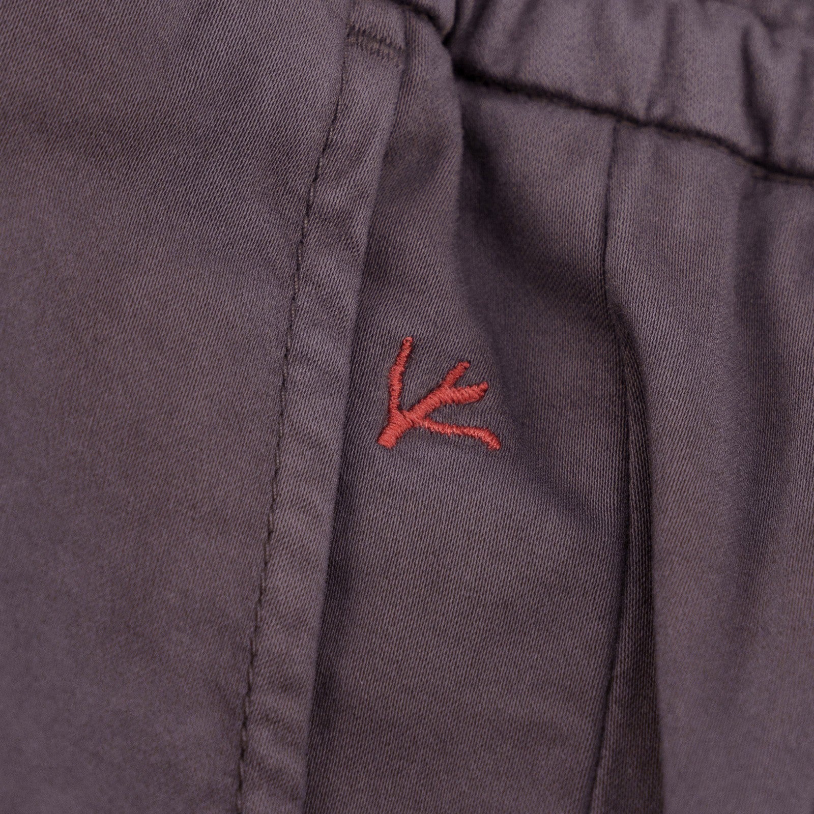 1290$ ISAIA NAPOLI Plum Drawstring Pant Cotton Cashmere Regular 36 US / 52 EU