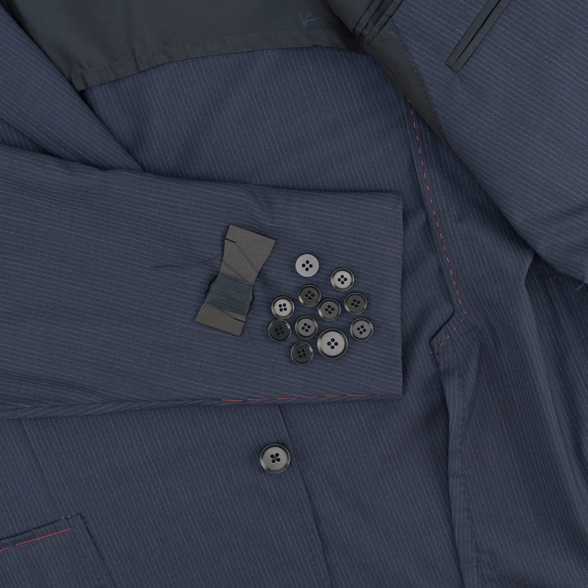 $6850 ISAIA NAPOLI "Capri" Blue Suit Extrafine Wool / Silk 46 US / 56 EU 7R