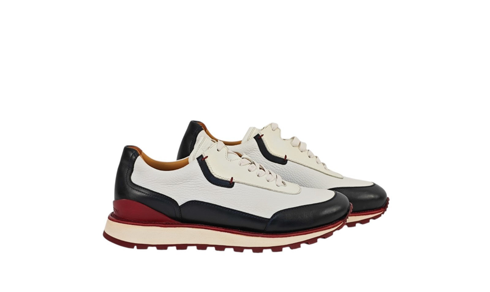 1200$ TESTONI "Moena" SlipOn Sneaker Nabuk Calf + Deerskin 8 UK / 9 US / 42 IT