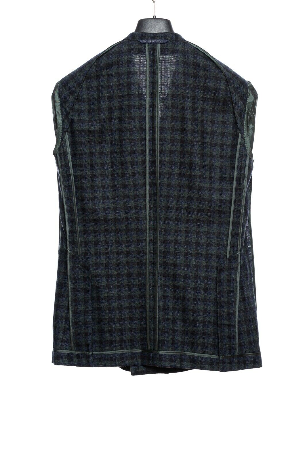 $2550 BELVEST Blue Green Wool Cashmere Jacket Double Breasted 42 US / 52 EU 7R