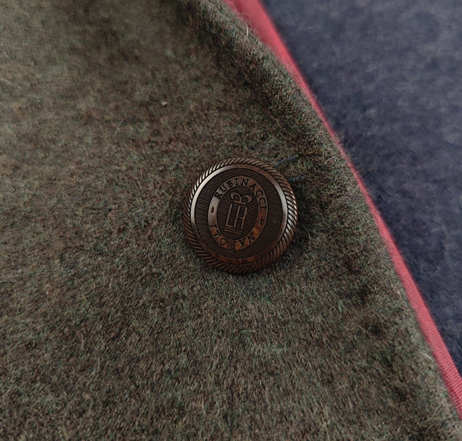$2200 RUBINACCI NAPOLI Green Off Jacket Blazer Soft Cashmere 34 US / 44 EU ( XS)