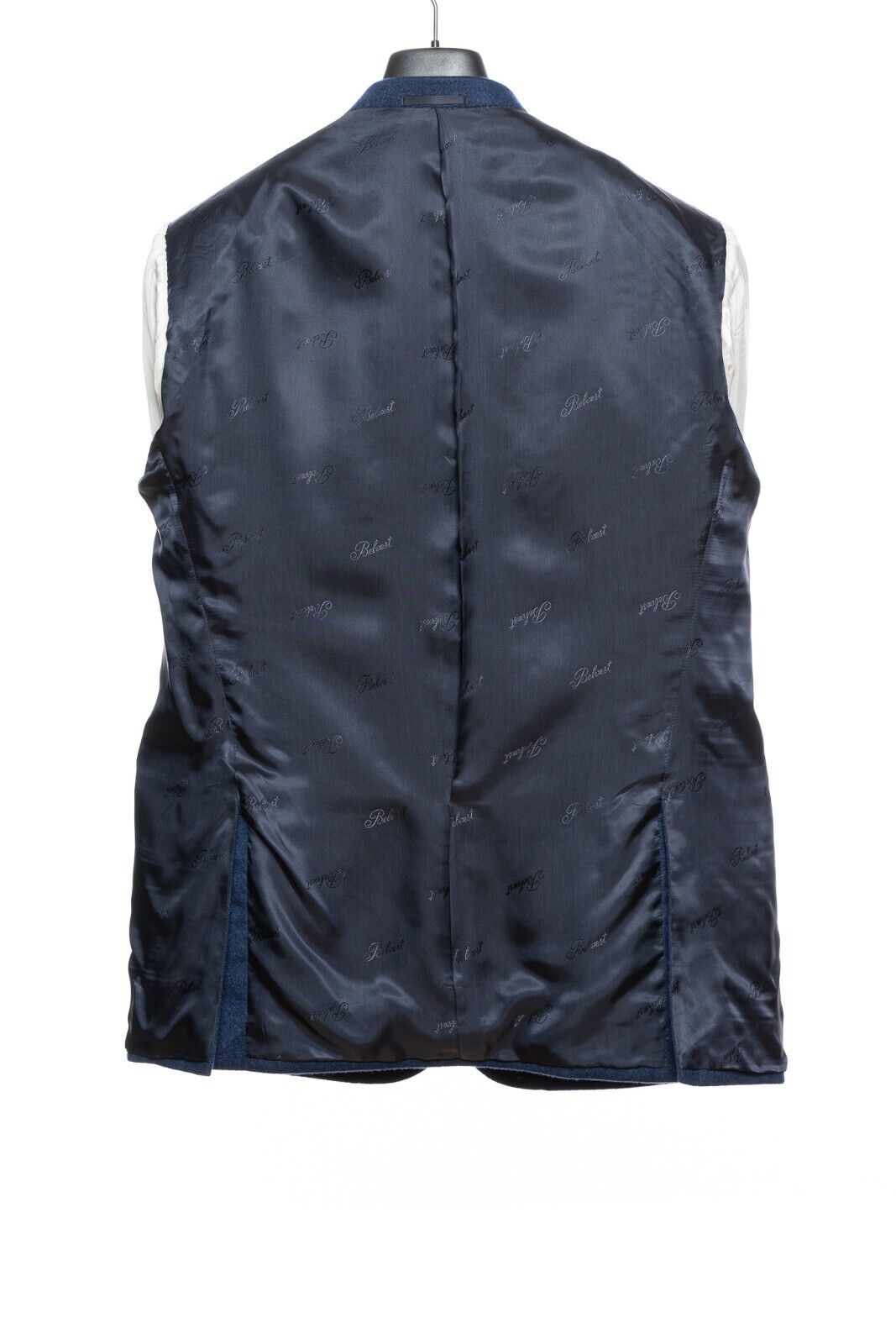 $3050 BELVEST Blue Pure Cashmere Jacket + Vest Double Breasted 46 US / 56 EU 6R