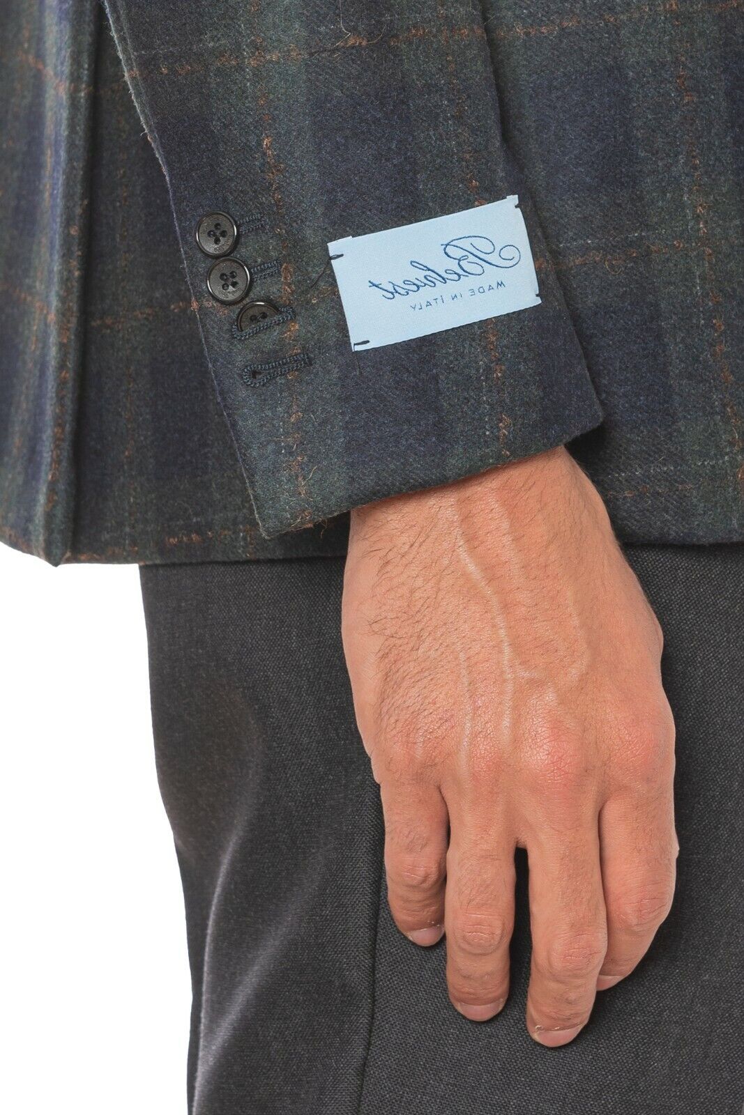 2250$ BELVEST Jacket Flannel Wool 100's Checks 40 US / 50 EU 8R Super Slim Fit