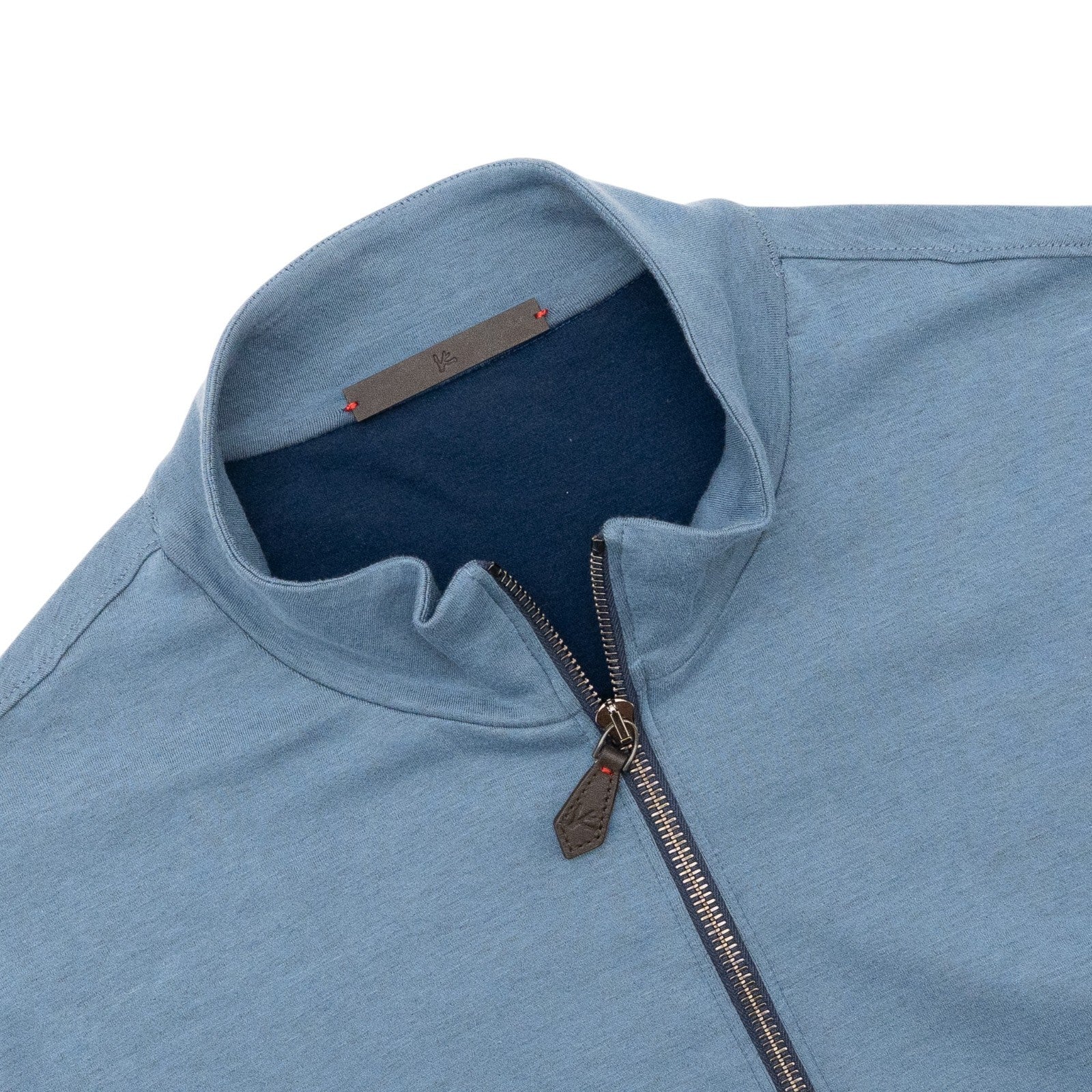 $1450 ISAIA NAPOLI Blue Full Zip Track Jacket Jersey Cotton Size M