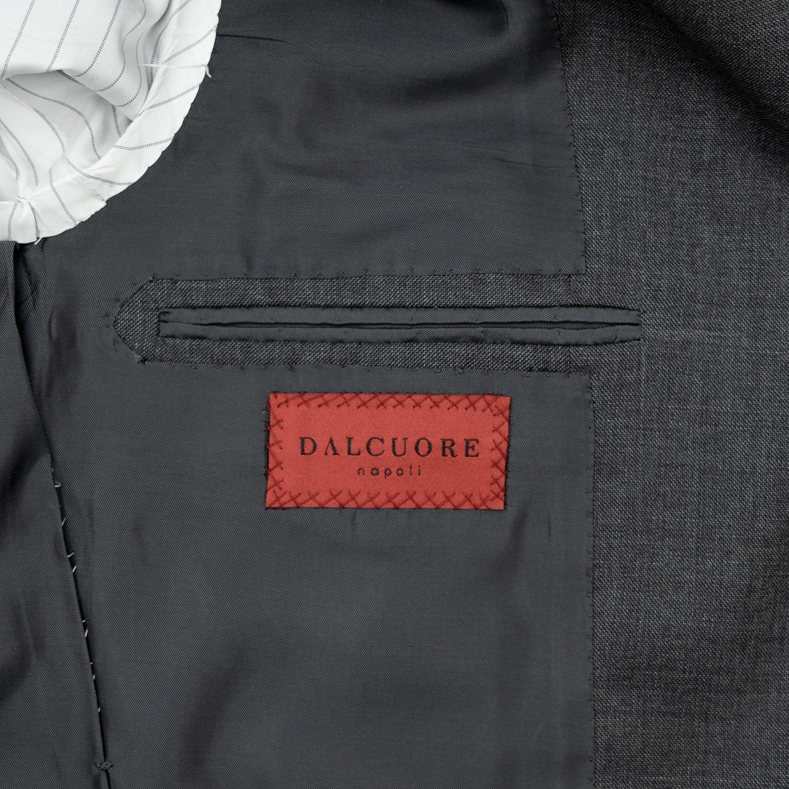Sartoria DALCUORE NAPOLI Hand-Sewn Jacket Sport Coat Fine Wool Gray 36 US 46 EU