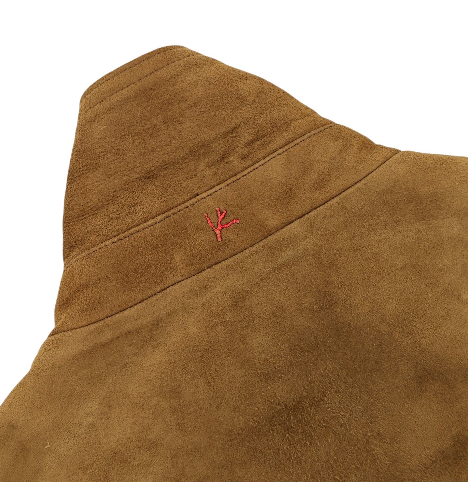 $5950 ISAIA NAPOLI Camel Jacket Suede Lambskin Leather 38 US / 48 EU