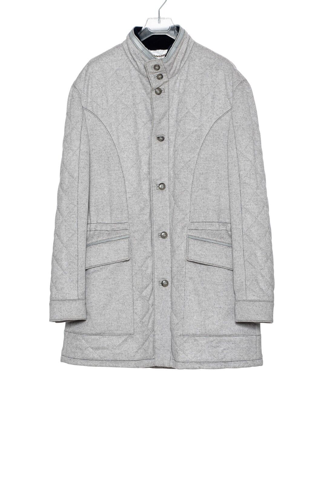 11K HETTABRETZ Jacket Coat 100% Cashmere / Alligator / Mink / SilK 40 US / 50 EU