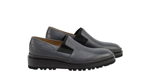700$ TESTONI Slip On Sport Napa Calf Asphalt 8 UK / 9 US / 42 IT