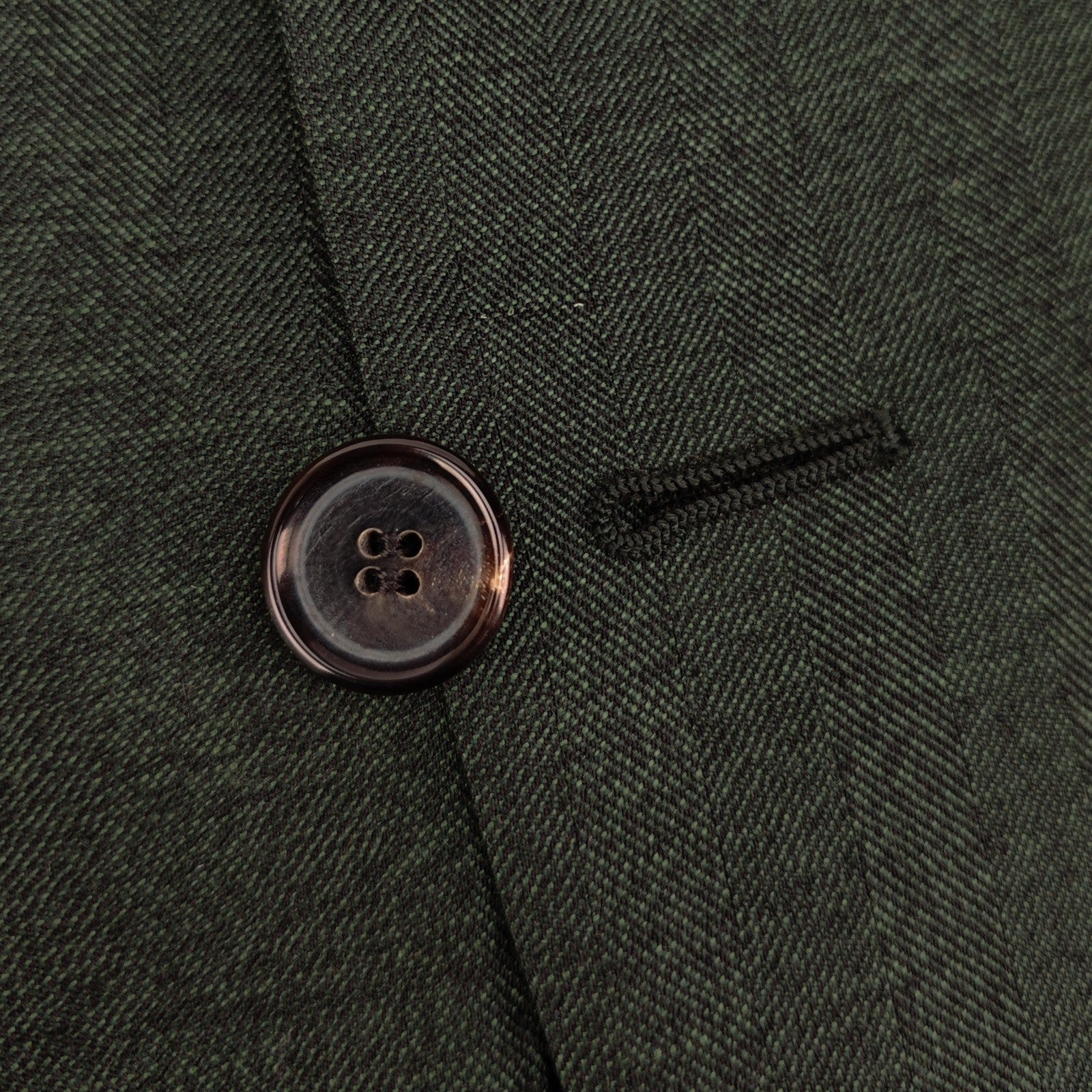 2200$ RAFFAELE CARUSO Green 100% Cashmere 3/2 Roll Jacket Sport Coat 40 US 50 IT