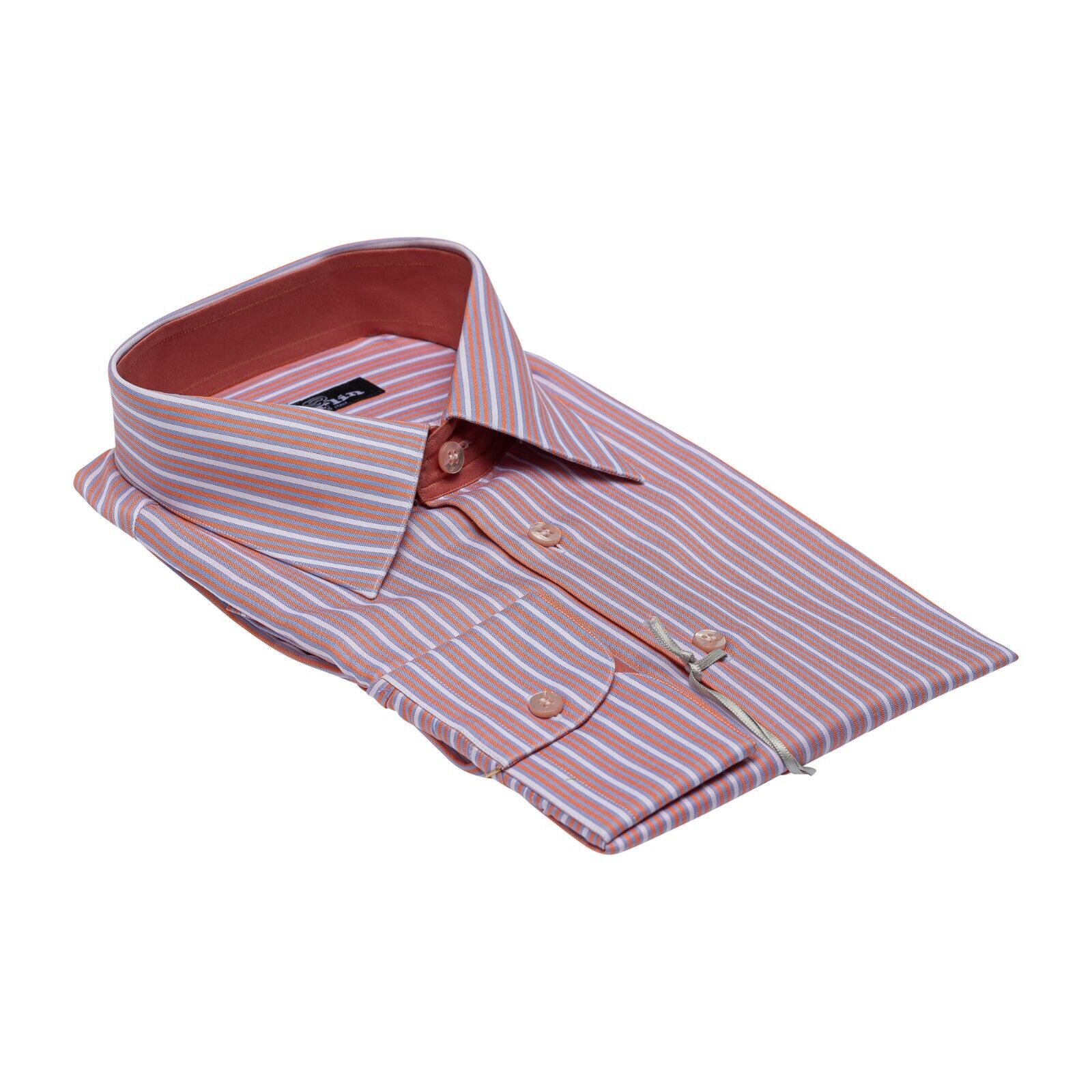 690$ LUXURY GERLIN Shirt  Striped BONFANTI Cotton 16 - 41  - 1F BIJAN