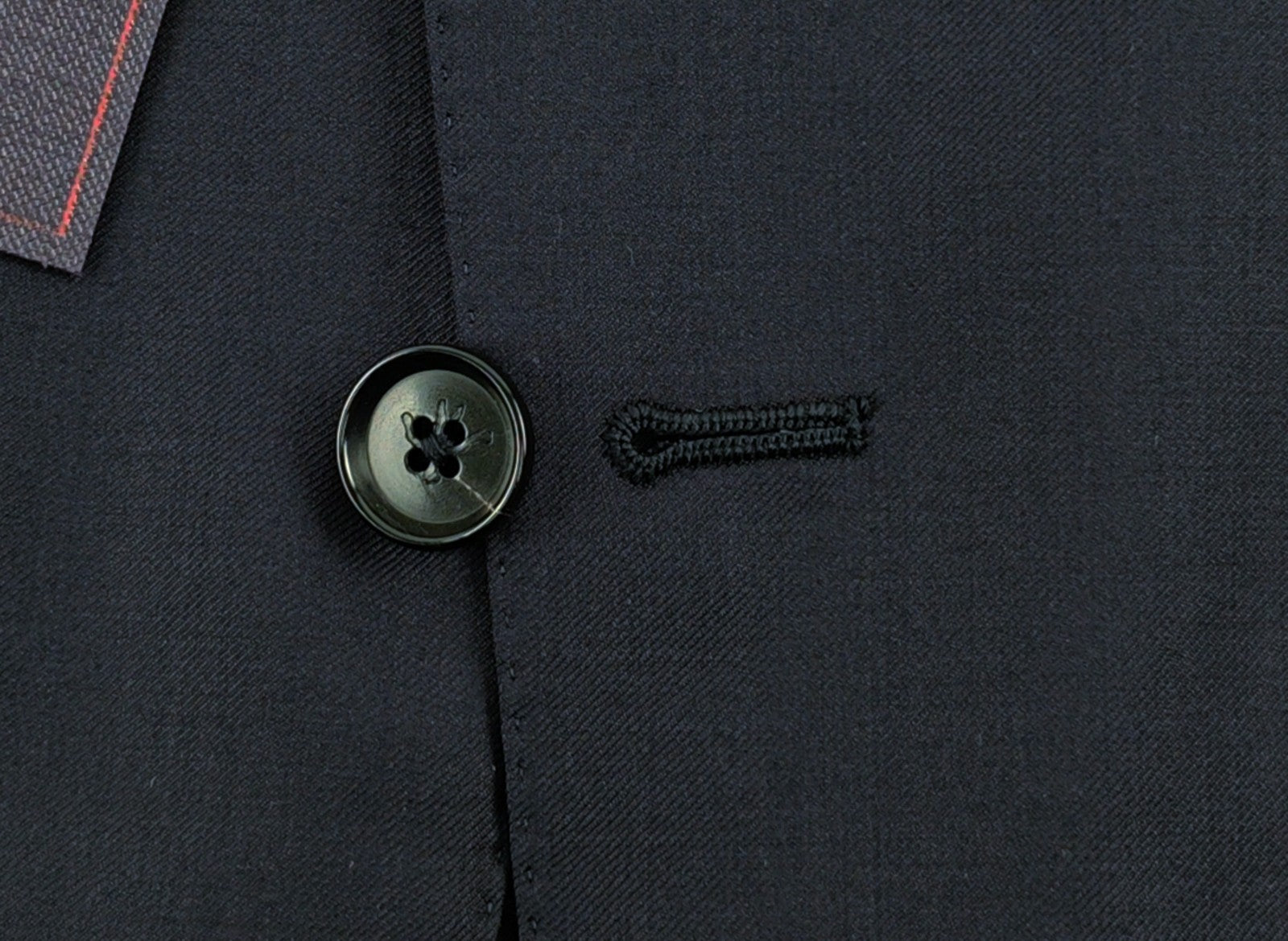 $6500 ISAIA NAPOLI "Aquaspider" Blue Navy Solid Hand-Sewn Suit Wool