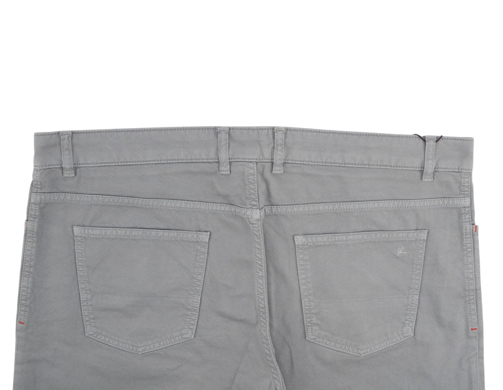 690$ ISAIA NAPOLI Gray 5 Pockets Jeans Pant Denim Cotton Regular 40 US / 56 EU