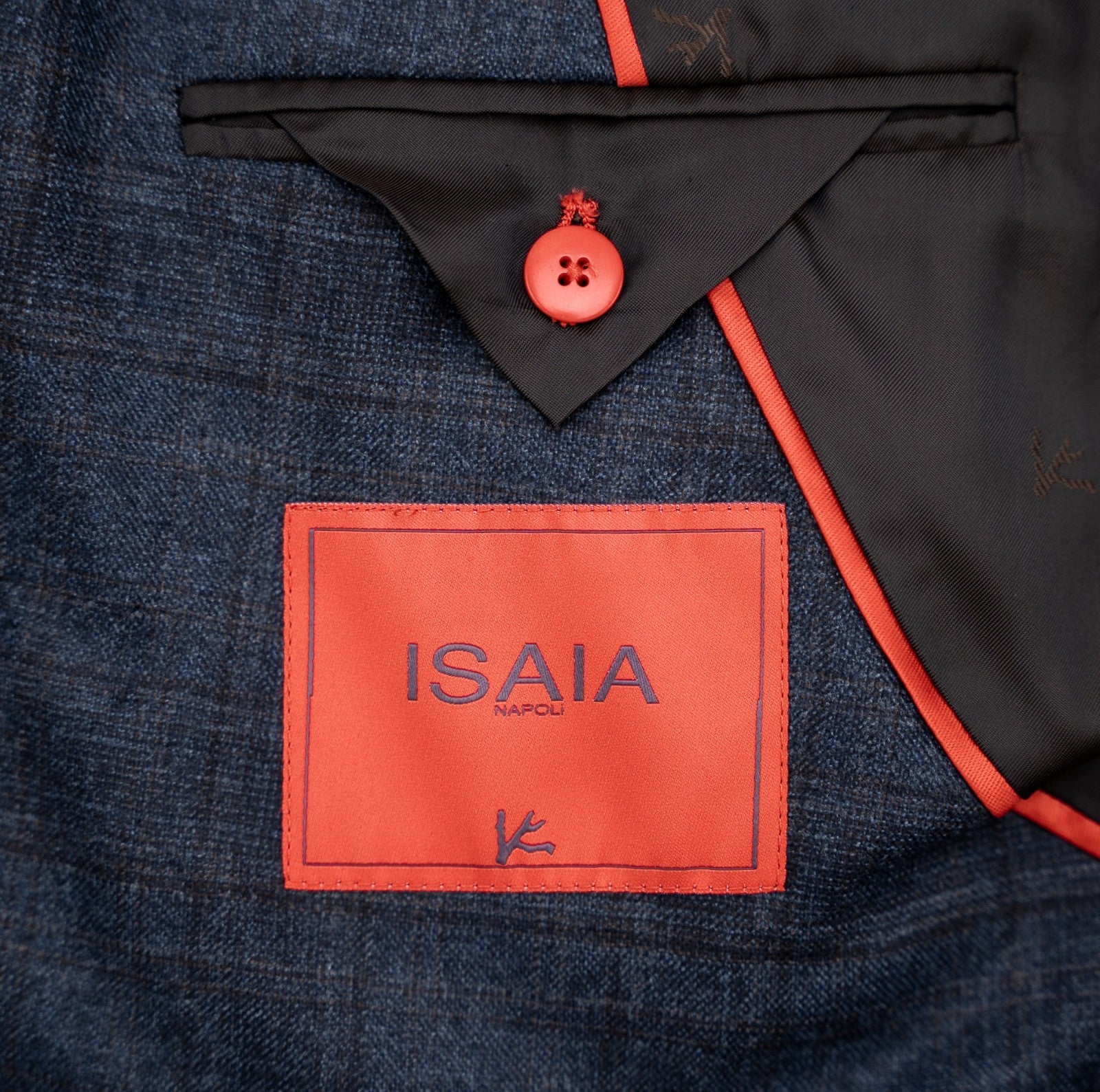 $6190 ISAIA "Capri" Blue Checks Jacket Sport Coat Wool 42 US / 52 EU 7L