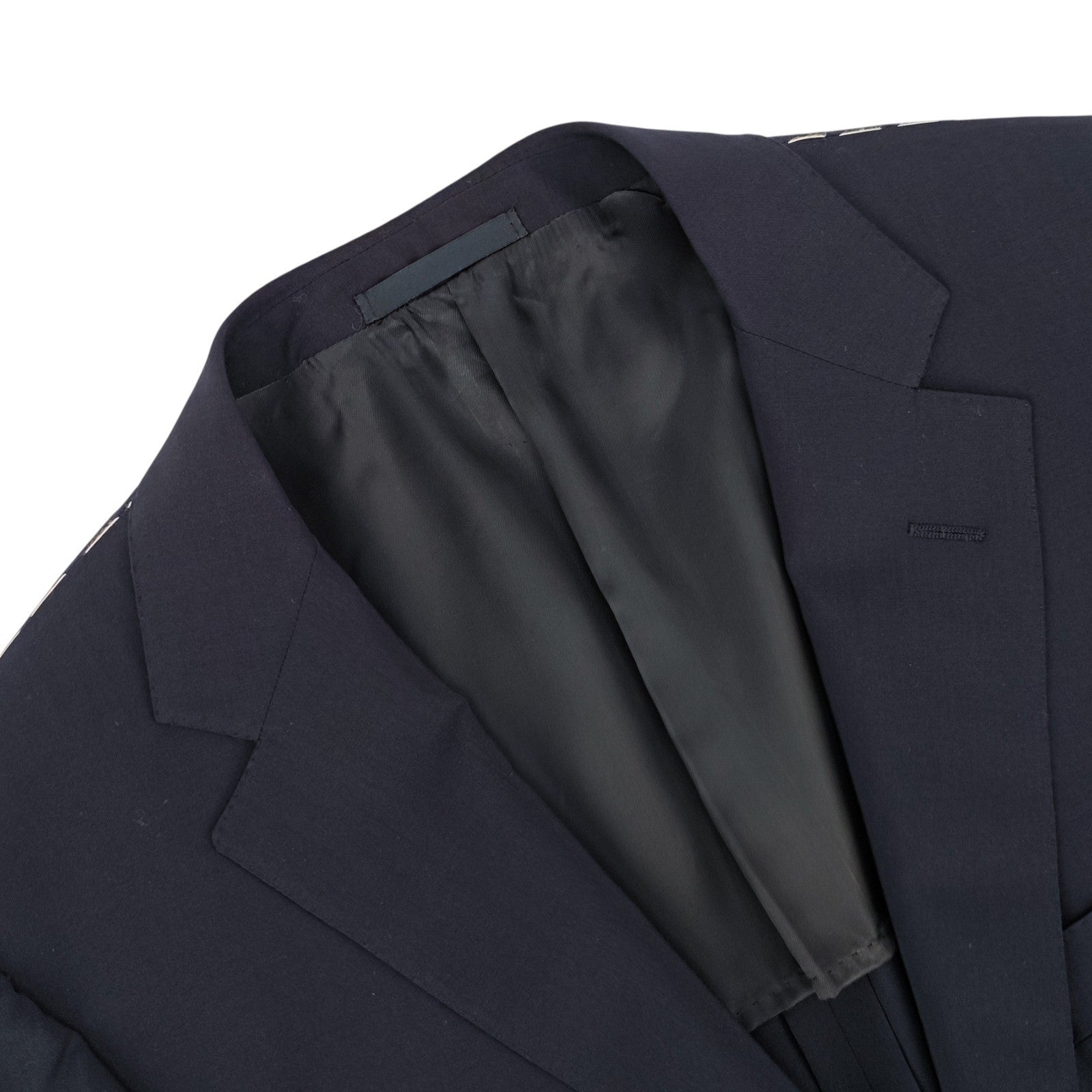 1600$ RAFFAELE CARUSO Navy Superfine 130’s Wool Sport Coat 3/2 Roll 42 US 52 IT