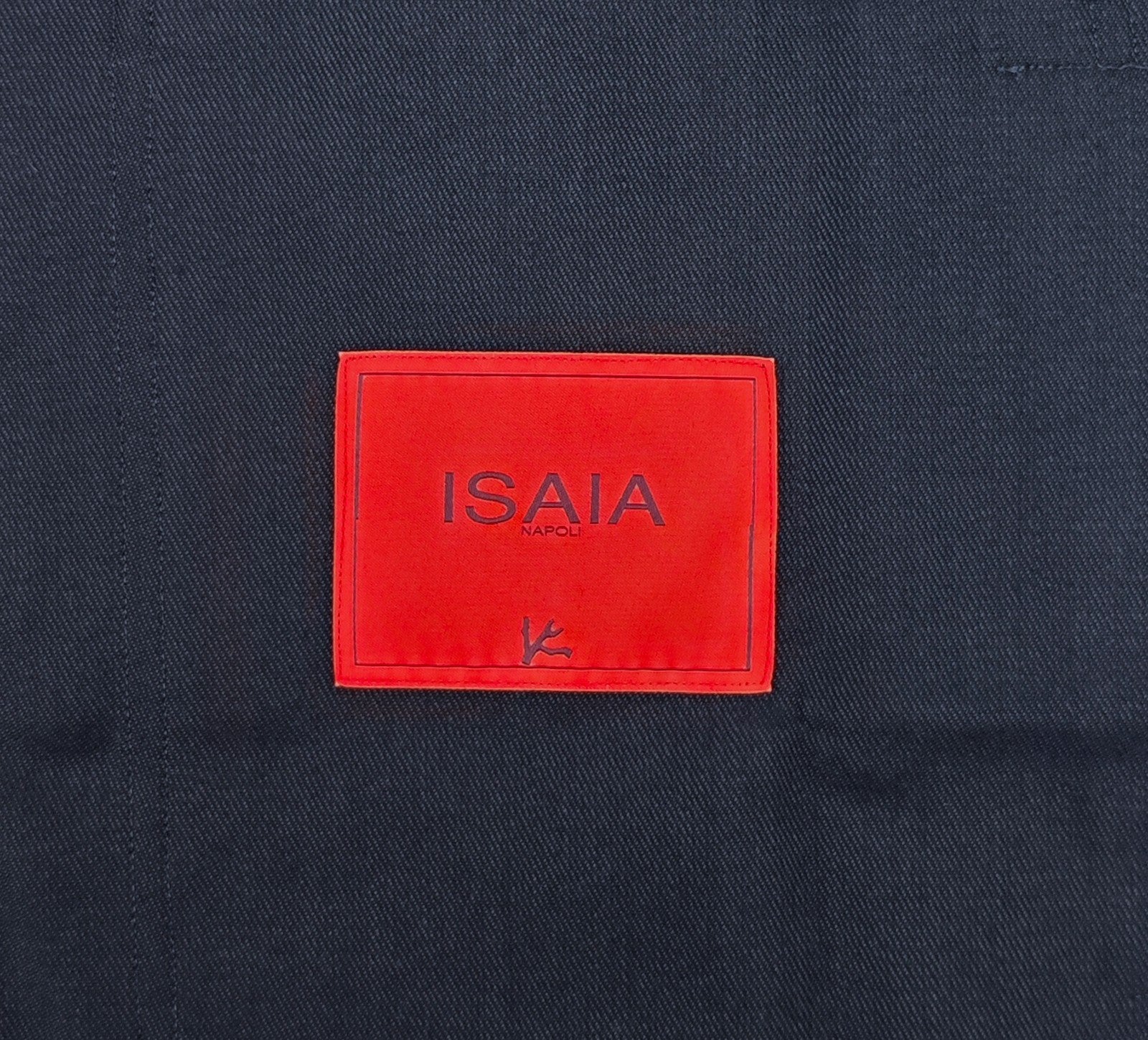 $1850 ISAIA NAPOLI Blue Hand-Sewn Overshirt Jacket Wool - Cashmere Size XL