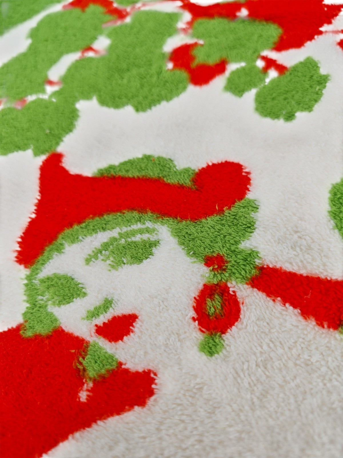 550$ RUBINACCI NAPOLI "Sirenuse" Beach Towel 100x180 cm Cotton Green / Red