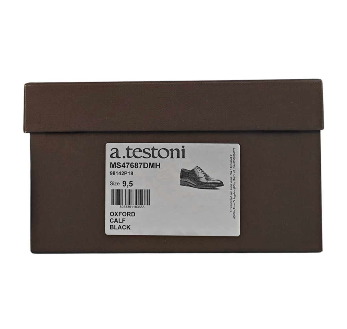 $1550 TESTONI BOLOGNA Oxford Shoes Black Calf De Luxe