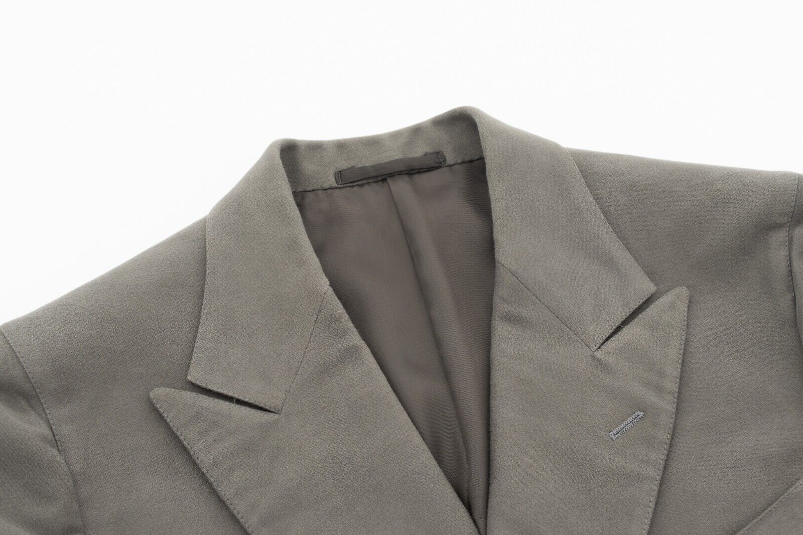 $1100 EIDOS by ISAIA NAPOLI Gray Sport Coat Jacket Cotton Moleskin 38 US / 48 EU
