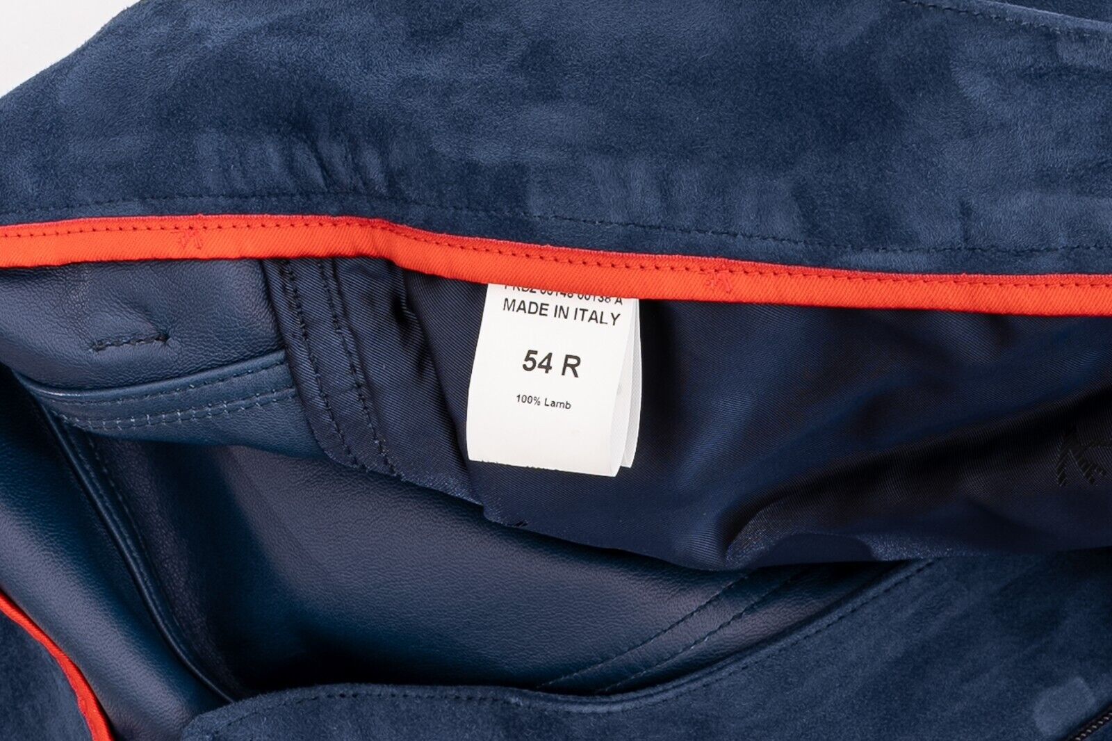 1800$ ISAIA NAPOLI Blue 5 Pockets Trousers Pant Extra Soft Lambskin