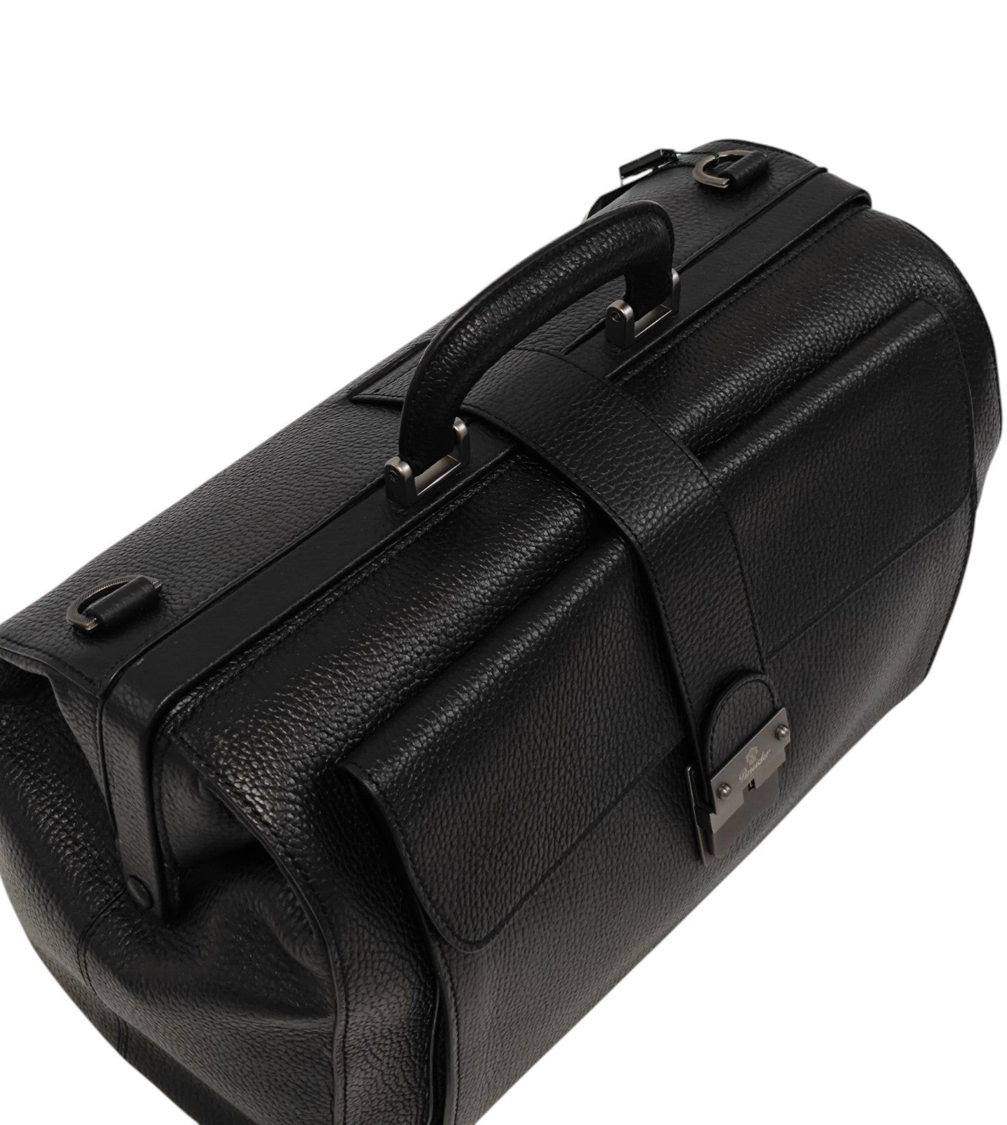 1450$ PINEIDER FIRENZE 1774 Grained Calf Work Doctor Bag Laptop Black