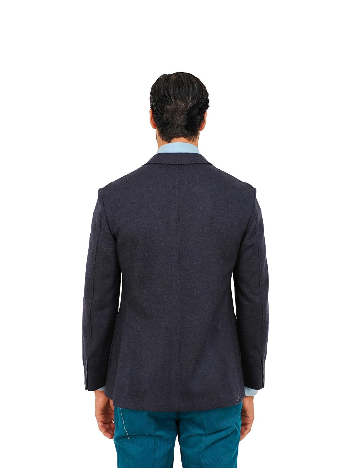 $2200 RUBINACCI NAPOLI Blue Jacket Sport Coat 100% Soft Cashmere 36 US / 46 EU