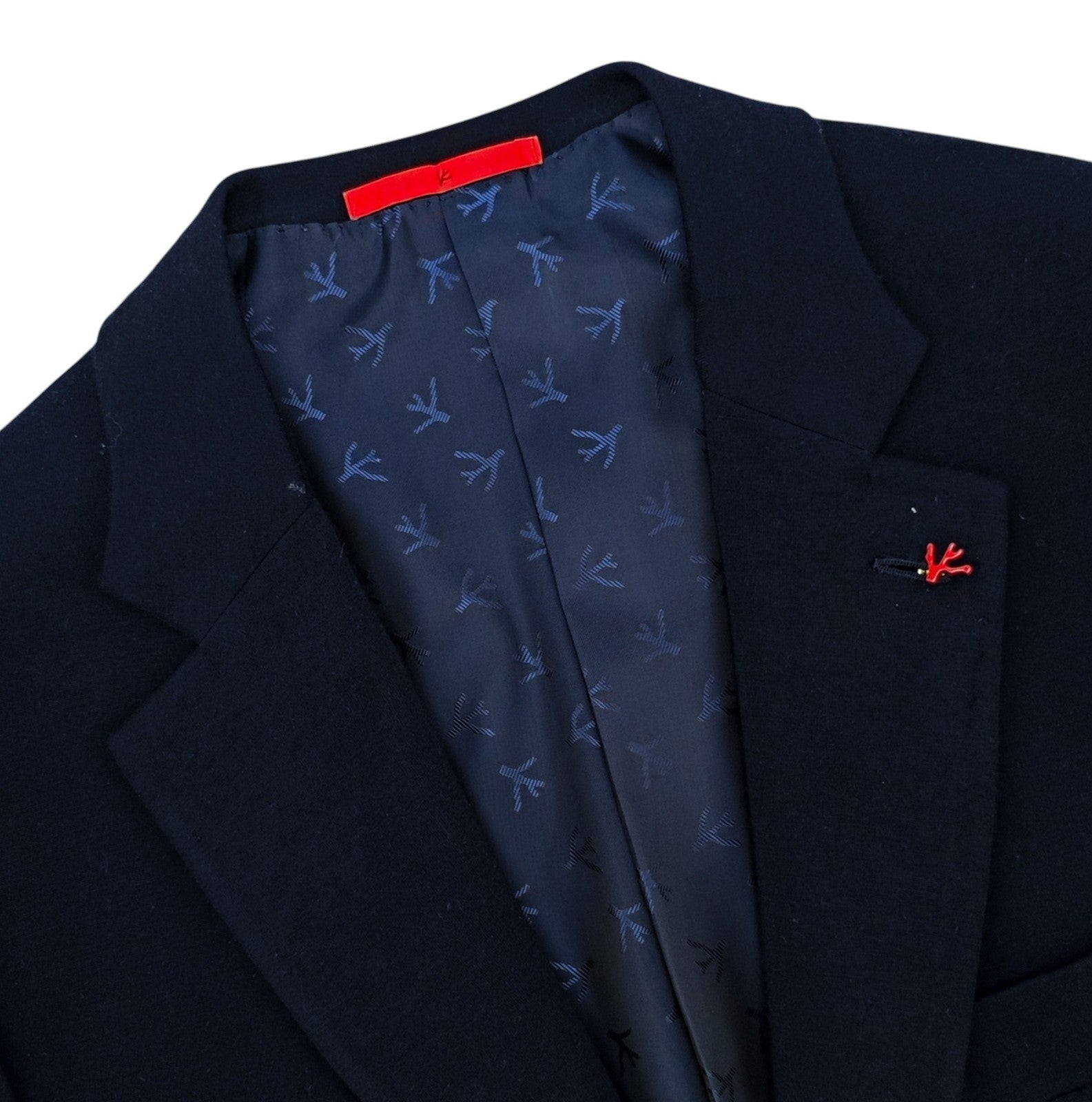 $6190 ISAIA "Capri" Blue Navy Jacket Sport Coat Wool Super 200's 46 US 56 EU 8R