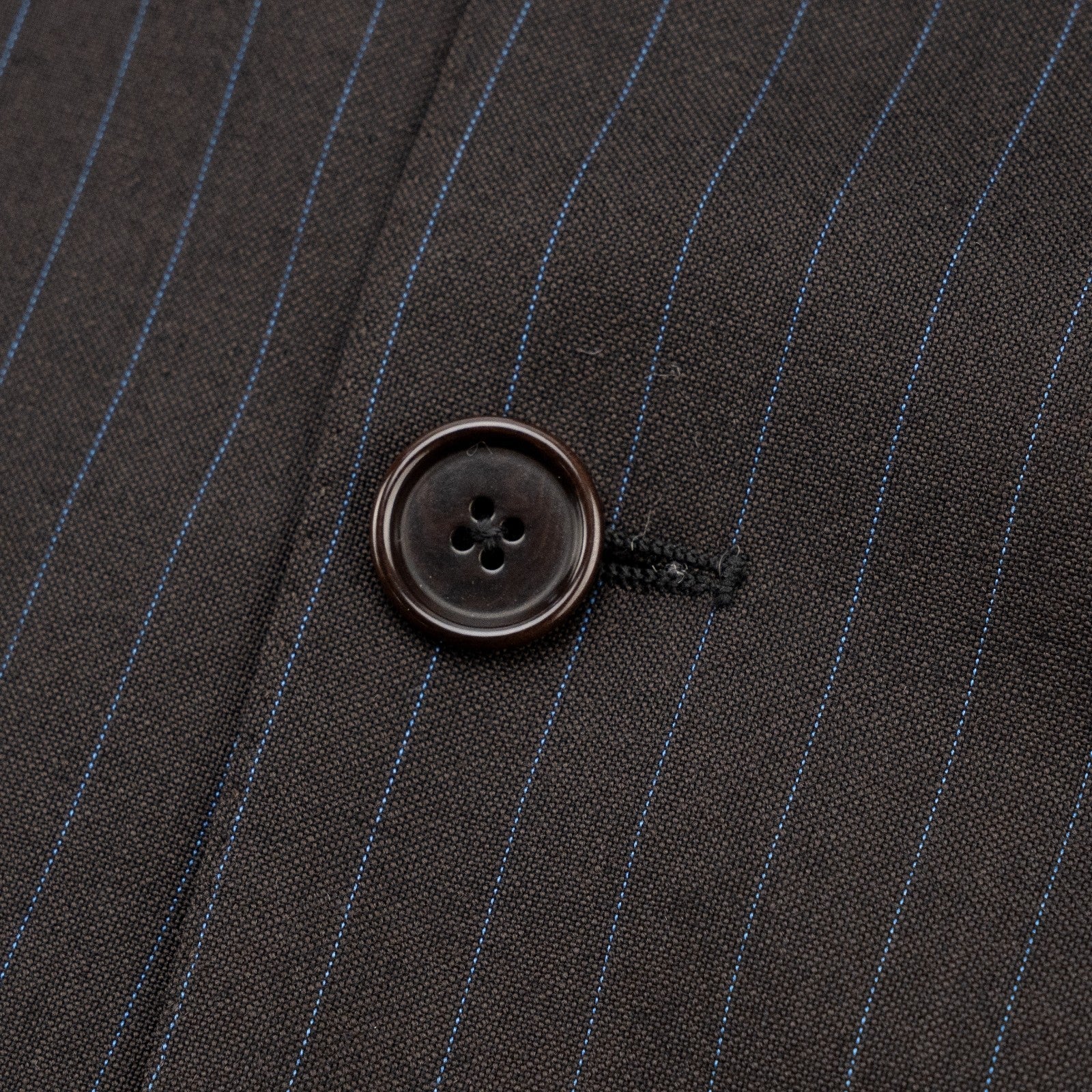 1870$ MACO by RAFFAELE CARUSO Dark Brown Striped Suit 3/2 Roll Wool 44 US 54 IT