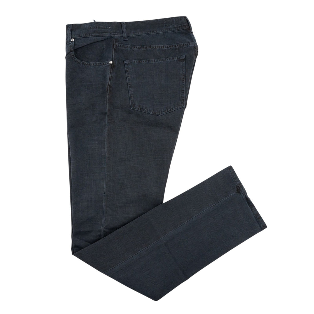 415$ LUIGI BORRELLI NAPOLI Dark Blue Denim 5 Pockets Jeans 36 US / 50 EU