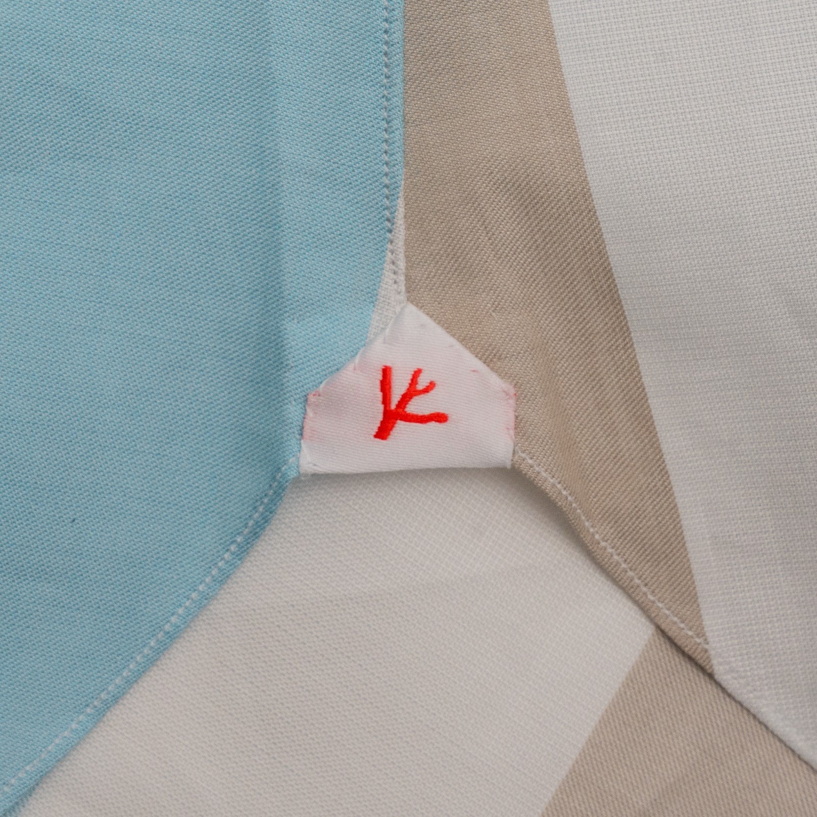 780$ ISAIA NAPOLI "Mix" Dress Shirt Blue Striped Fine Cotton 15.5 - 39