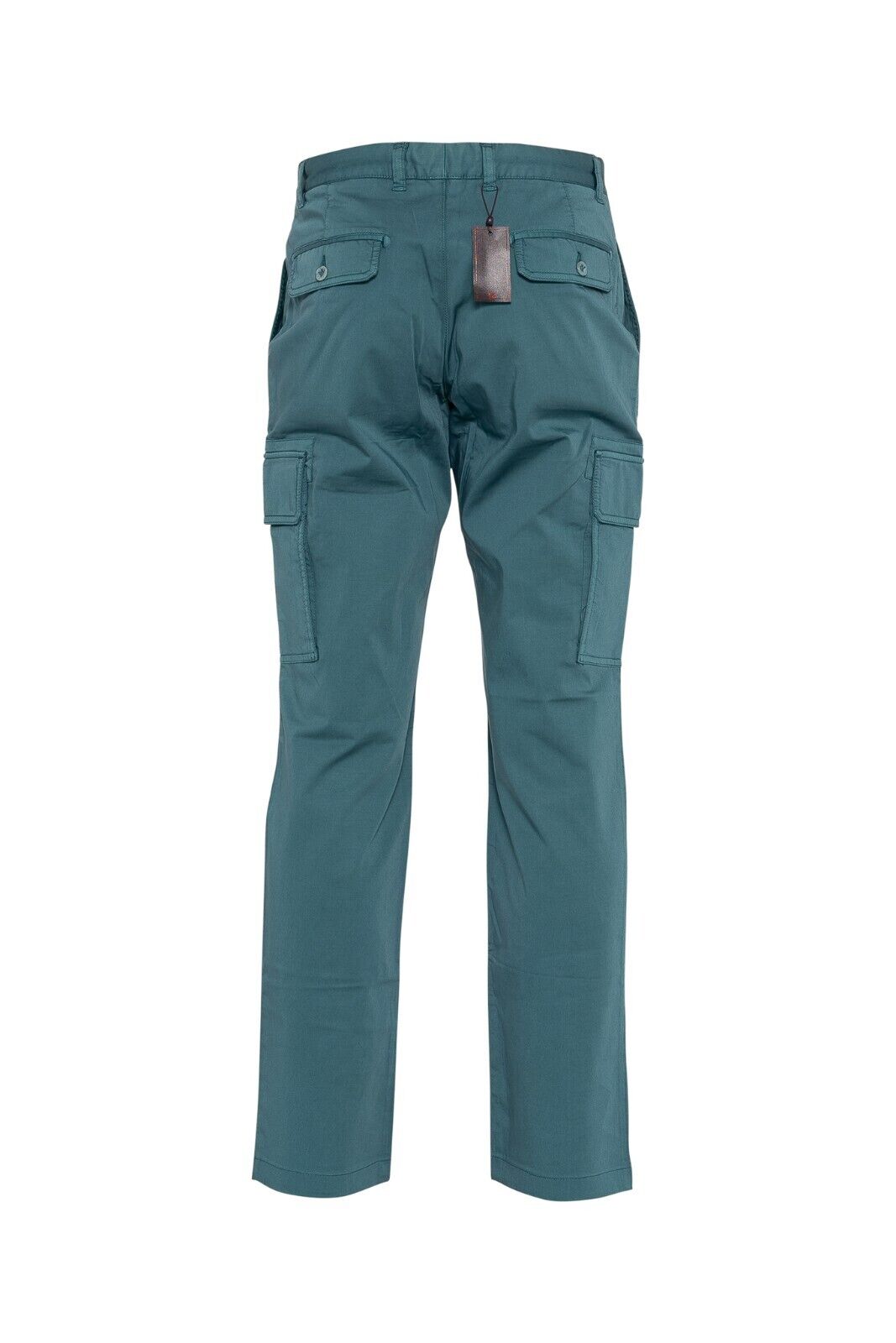 690$ ISAIA NAPOLI Cargo Emerald Green Trousers Pant Cotton 32 US / 48 EU Slim