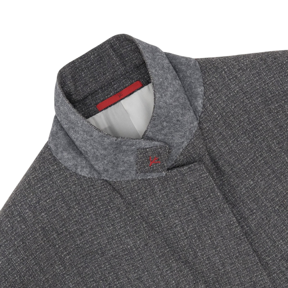 $6900 ISAIA NAPOLI "E" Gray Suit Soft Wool / Cashmere 46 US / 56 EU 7R