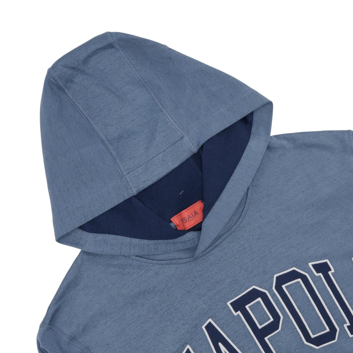 $1450 ISAIA NAPOLI Blue Hooded Track Jacket Jersey Cotton Size M