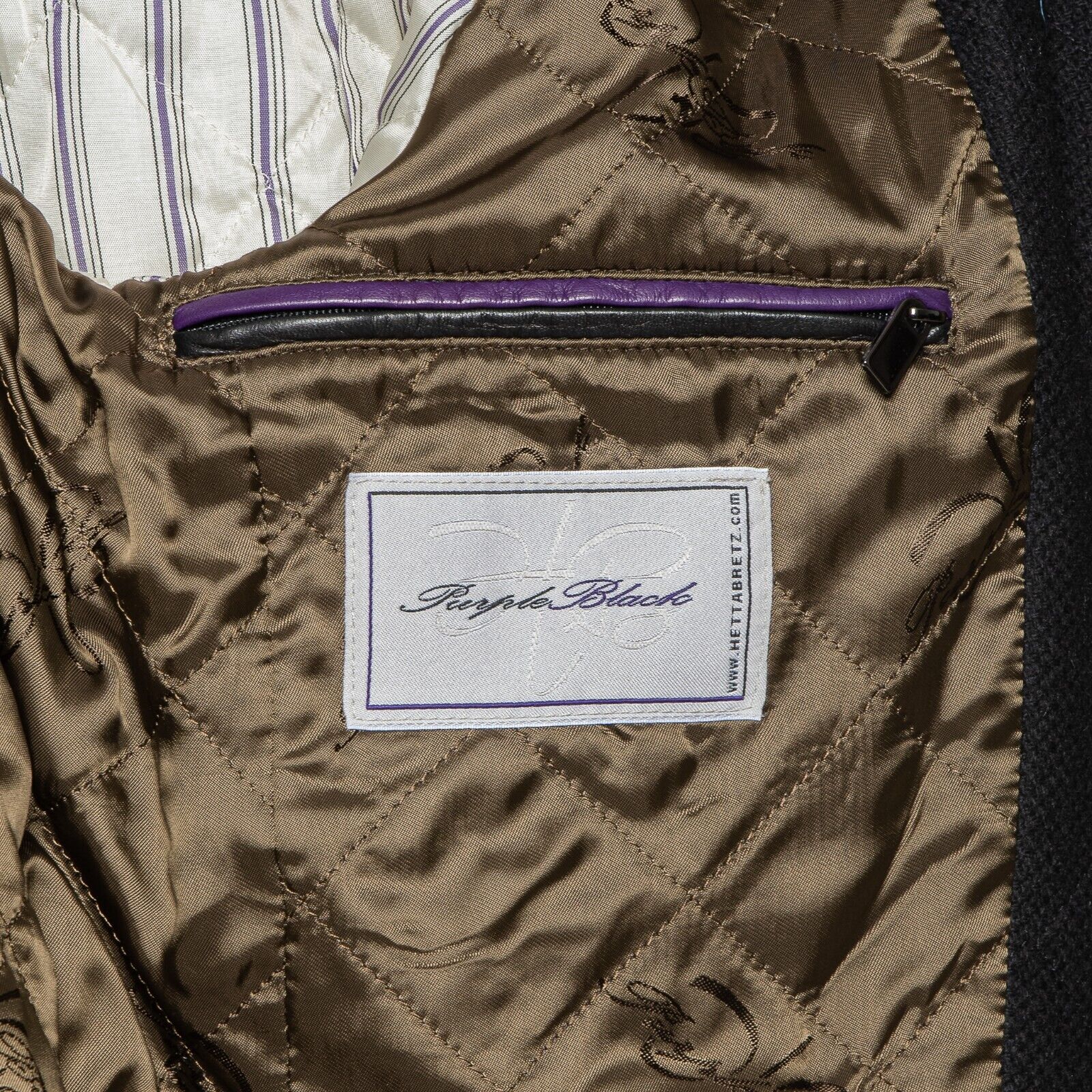 $6000 HETTABRETZ Coat Jacket With Bib Camel Hair / Lambskin / Wool 40 US / 50 EU