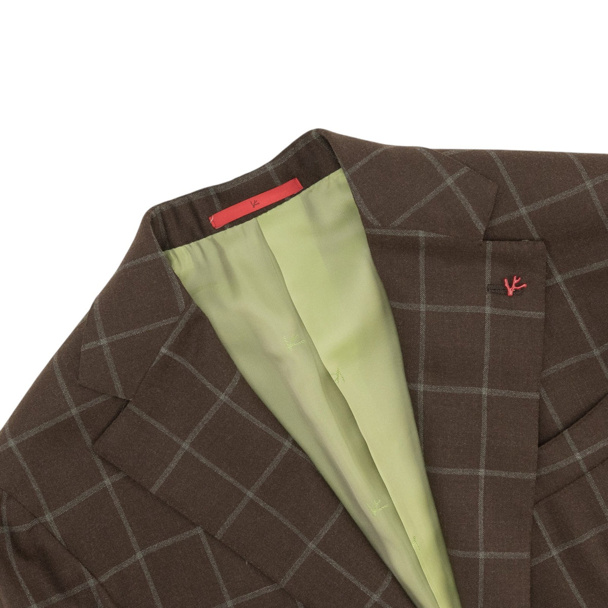 $6850 ISAIA NAPOLI "Marechiaro" Brown Suit Hand-Sewn Black Sheep Wool