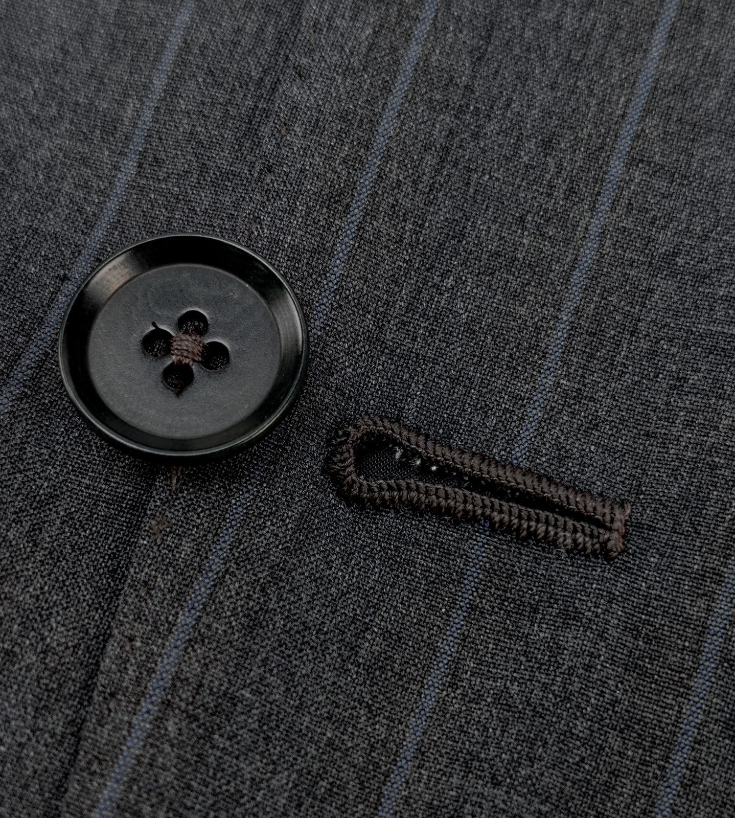 $6400 ISAIA "Gregorio" Gray Striped Hand-Sewn Suit Wool 46 US / 56 EU 8R