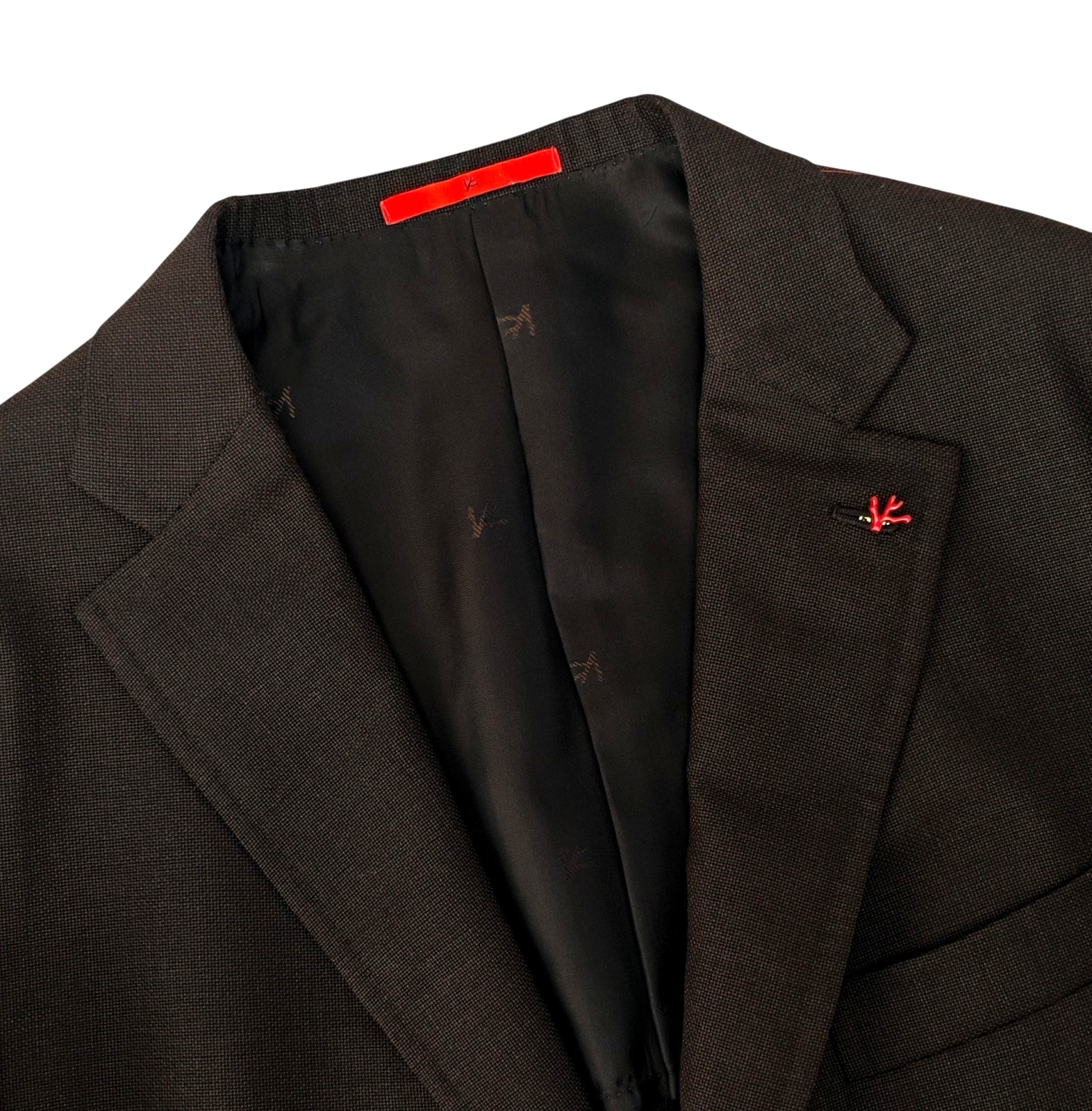 $5725 ISAIA NAPOLI "Capri" Brown Jacket Sport Coat Hopsack Wool 46 US / 56 EU 8R