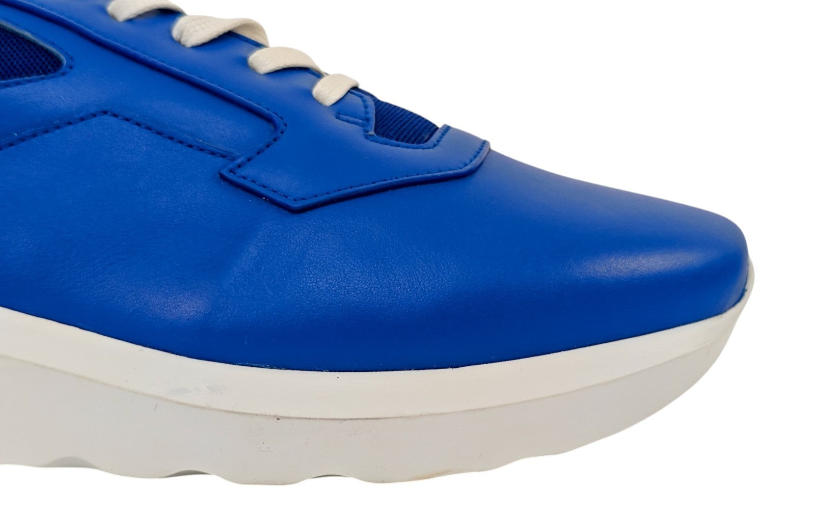 800$ TESTONI Blue Sport Nappa Calf Leather Sneakers Shoes UK 8 / US 9 / IT 42